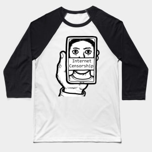 Internet Censorship Baseball T-Shirt